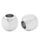 DQ metal beads Cube 2.5mm Antique silver
